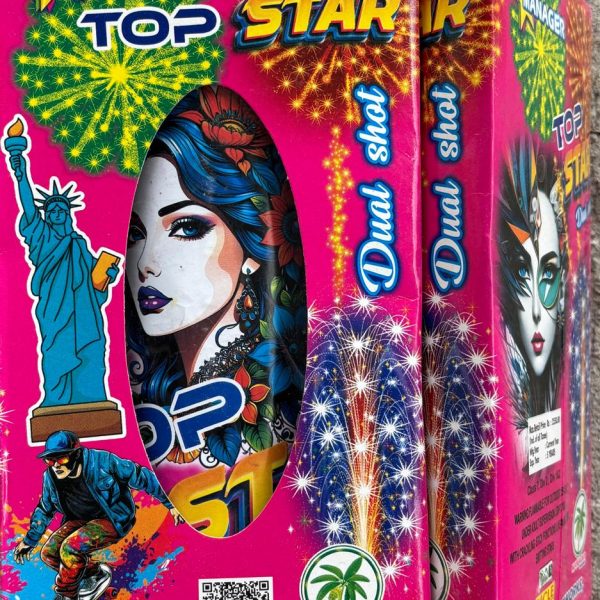 Top Star Fountain with Sky shots