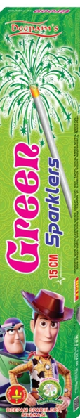 15 CM Green Sparklers